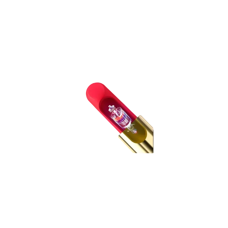 Mini Vibromasseur Rouge à Lèvres Bella - Silencieux, Étanche & Compact