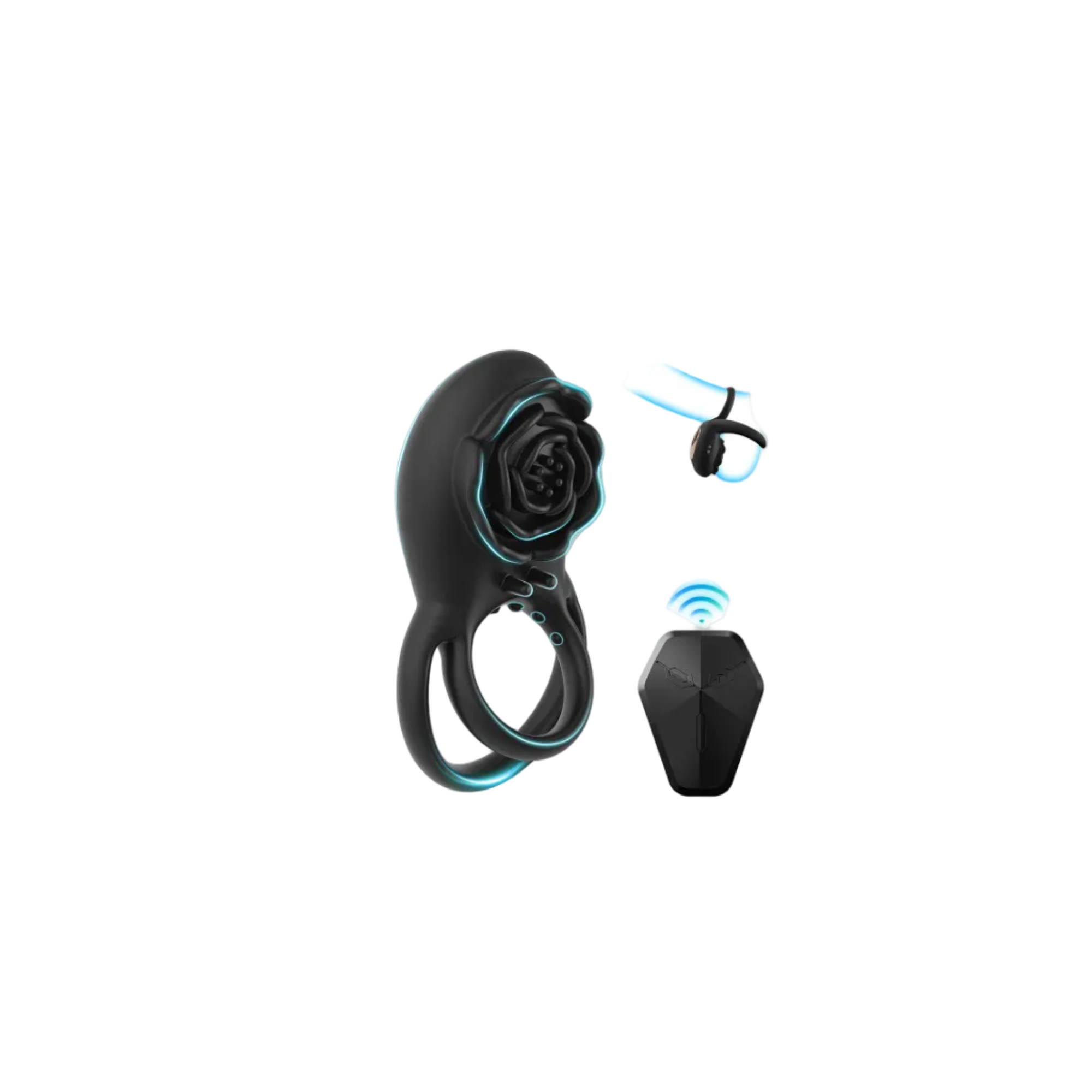 Anneau Vibrant Kael - Télécommandé, Sans Fil, 8 Modes & Recharge USB