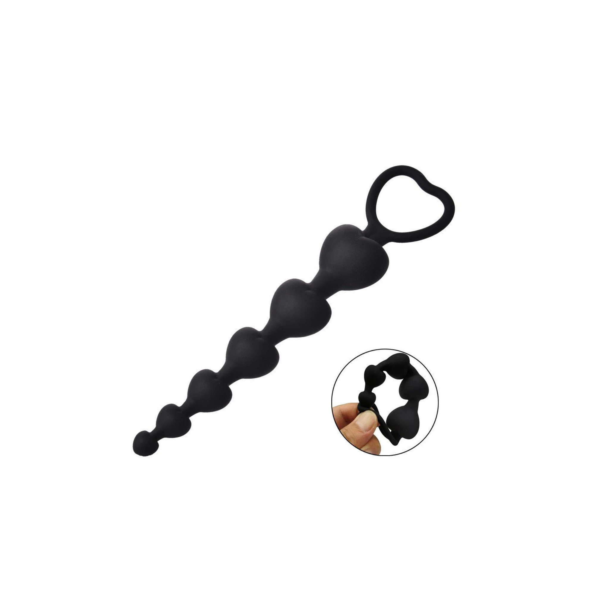 Plug Anal en Silicone Liora - Perles Graduées, Souple & Confortable