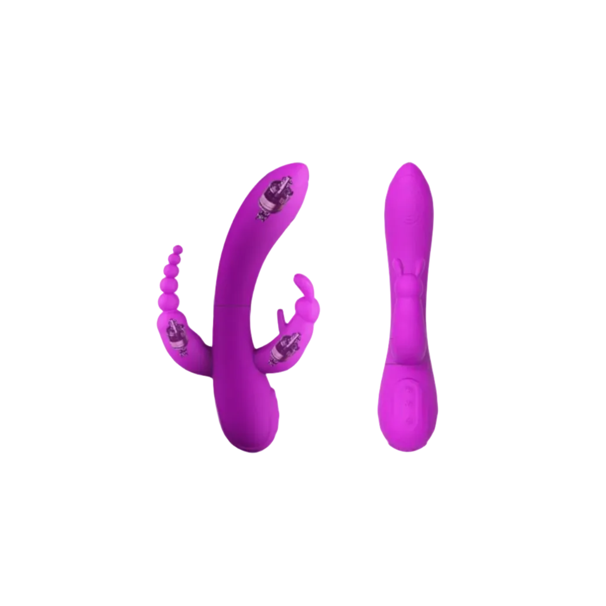 Stimulateur Rabbit Vibrant Luna - Double Stimulation, 12 Modes, Rechargeable USB
